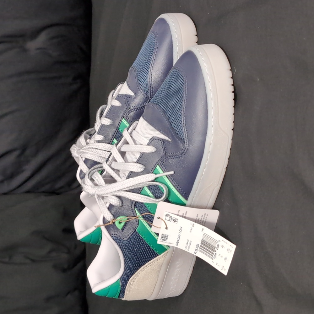Adidas Rivalry Low US 11.5 Shadow Navy Green NWT